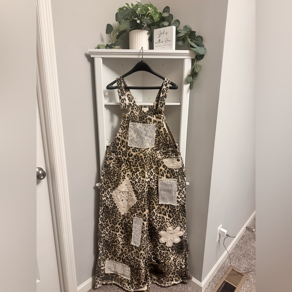 POL Animal Print Textured Fabric